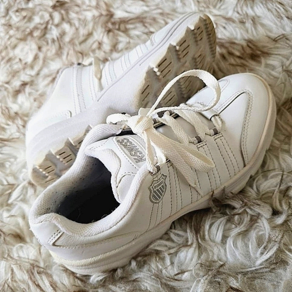 K-Swiss Ortholite Comfort Insoles White Sneakers Size 7.5 🌴 - Picture 3 of 7